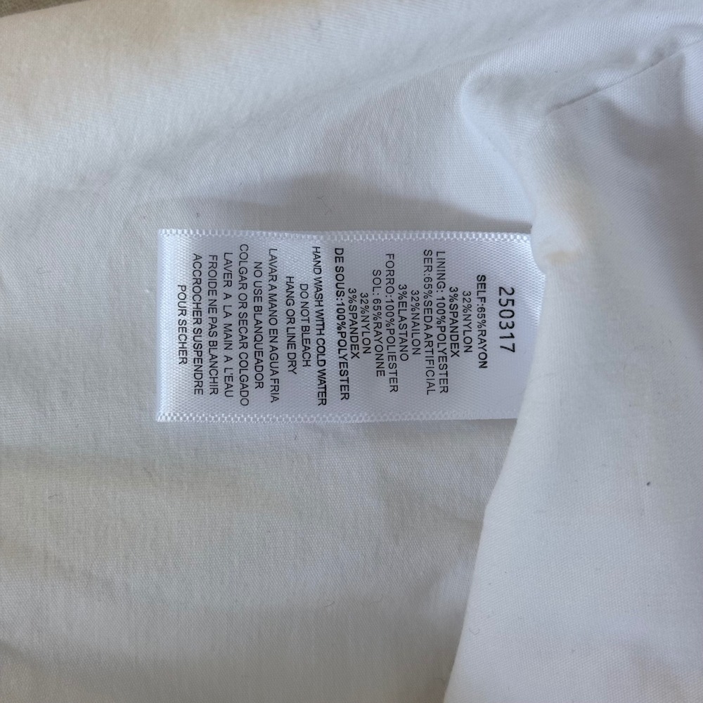 Windsor White Open Back Bow Mini Dress Square Neck Puff Skirt  Small - Picture 8 of 9